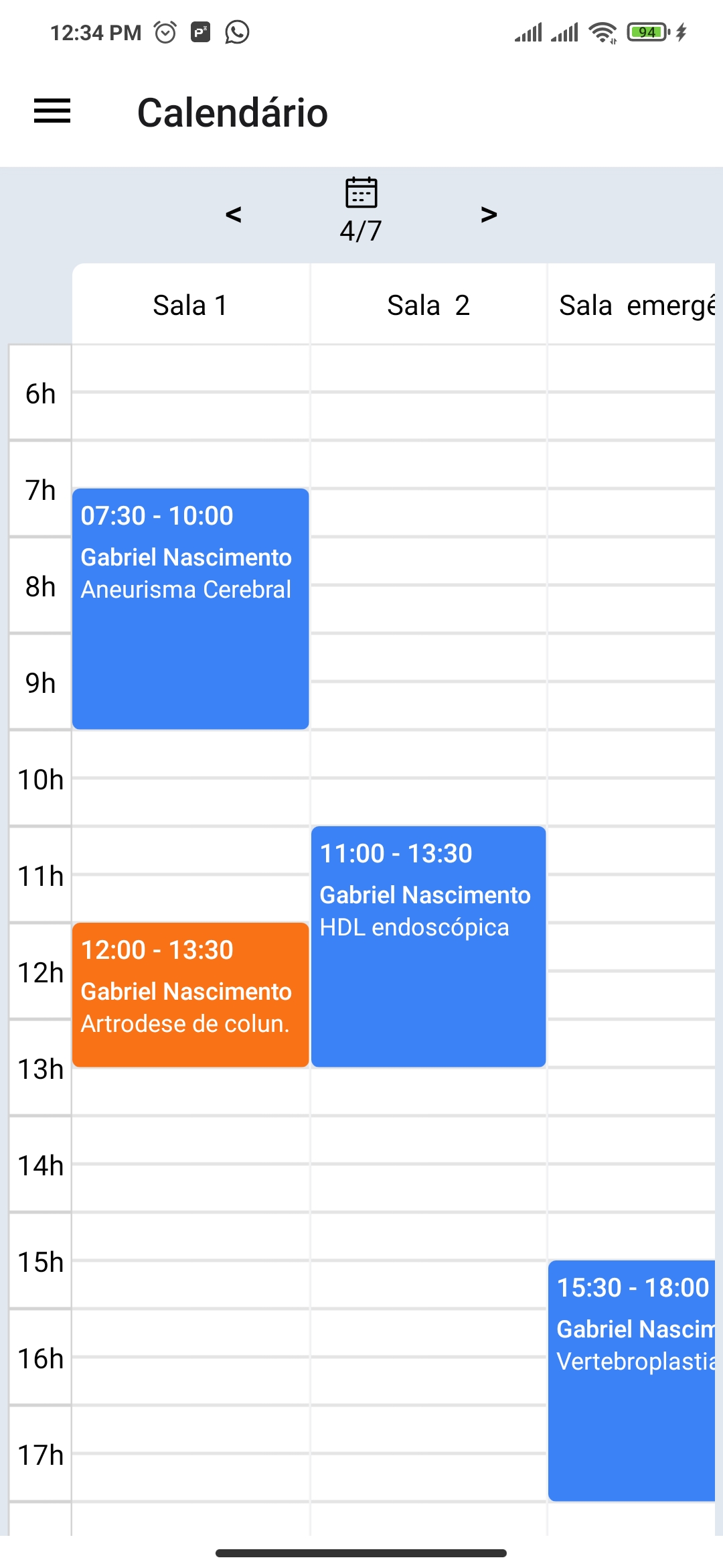 Screenshot do app Doctors